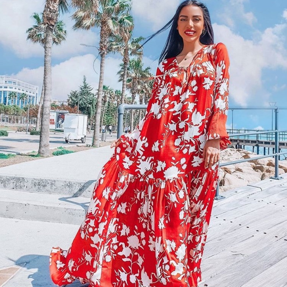 JOHANNA ORTIZ x H&M VOLUMINOUS SATIN DRESS - Picture 9 of 12